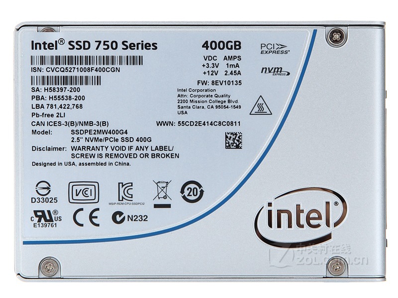Intel SSD 750ϵУ400GB