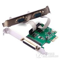 DIEWU PCIE�����ڿ� ˫COM����+��ӡ��������Ͽ� RS232���ؿ�