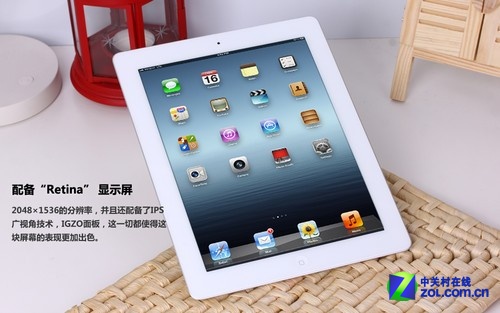 苹果 iPad 4白色 屏幕图 