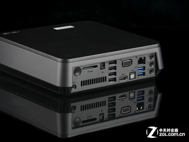华硕 VivoPC 侧面接口图