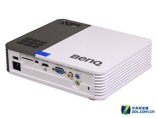 无线投影演示 明基gp20高清微投京东促