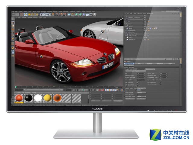 (中关村在线显示器行情)sancg7液晶显示器采用新型硬