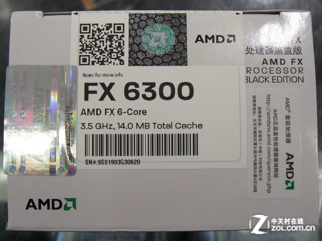 AMD亲民多核处理器 FX-6300市场价680元 